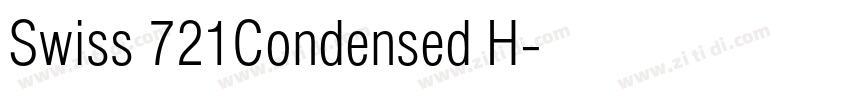 Swiss 721Condensed H字体转换 Swiss 721Condensed H字体转换